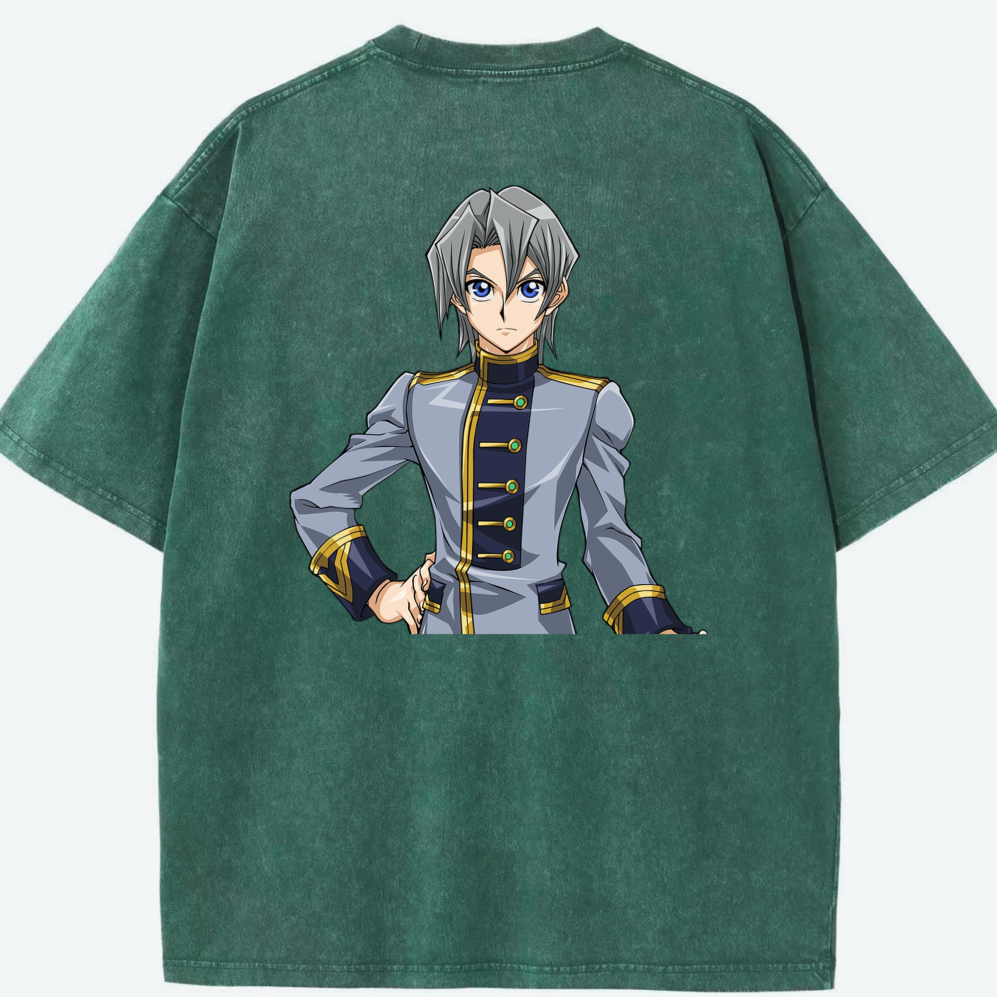 （画像用） 遊☆戯☆王 Yu-Gi-Oh! 綿100% ヴィンテージ風 半袖Tシャツ（背面プリント）